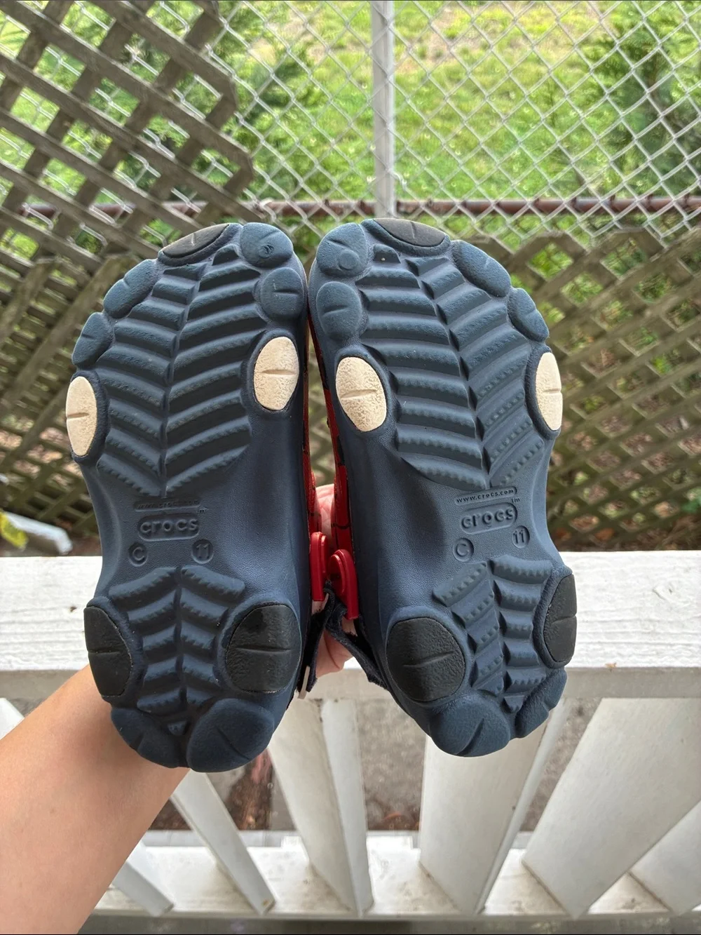 CROCS Kids Red Spider-Web with Superhero Charms